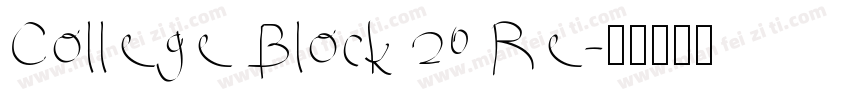 College Block 20 Re字体转换